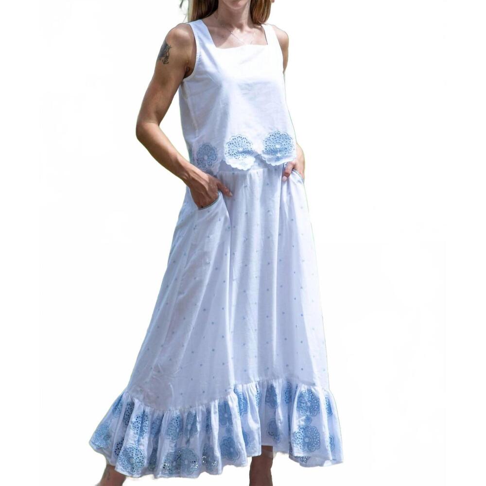 NEW ISLAPAYAL women's austin skirt in white